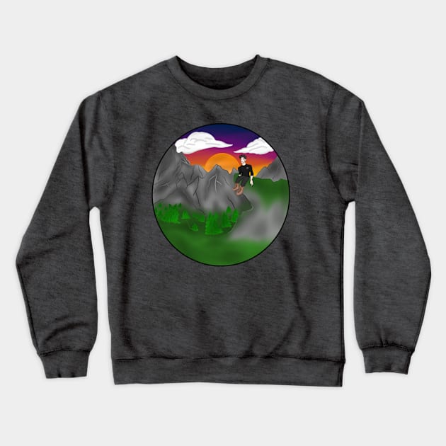 Sunset view Crewneck Sweatshirt by LieutenantAmoo